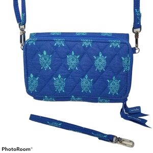 Vera Bradley Crossbody Quilted Wristlet Wallet